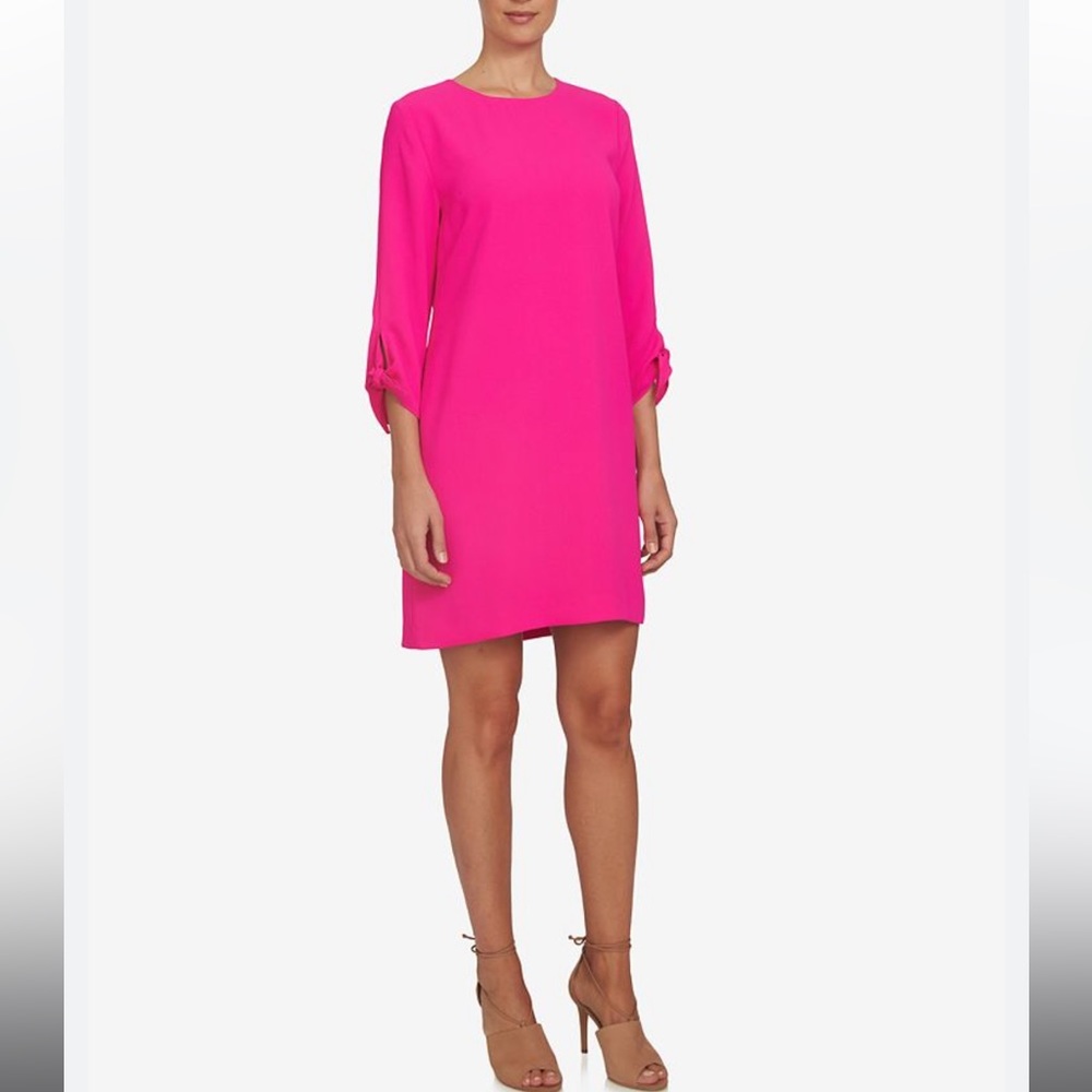 CeCe Tie-Sleeve Shift Dress Size 2